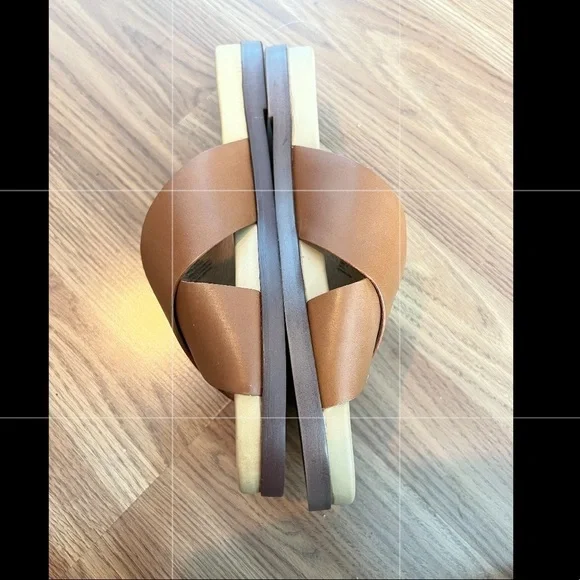 MADEWELL The Louisa Crisscross Slide In English Saddle - Picture 15 of 16